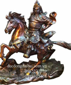 tượng quan công cưỡi ngựa bằng đồng