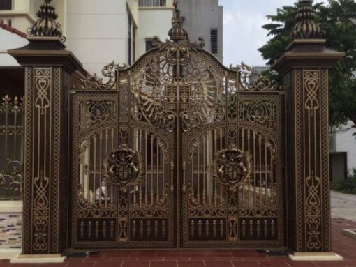 Cổng nhôm đúc nghệ thuật