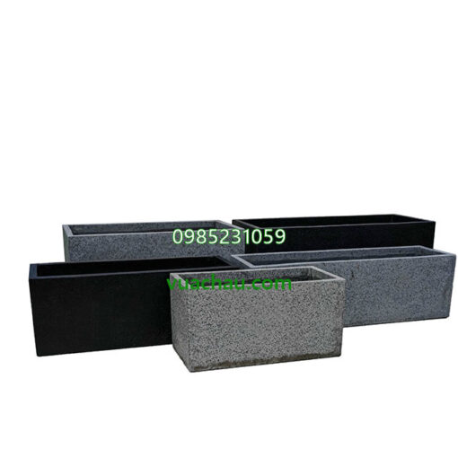 Chậu cảnh vuông phong thủy xi măng